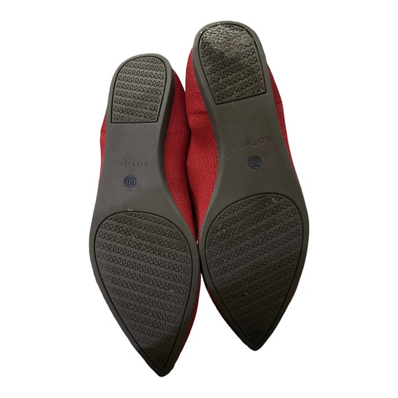 Rothy’s Point Toe Flat in Red, size 8, EUC - Picture 4 of 10
